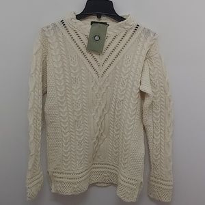 The Irish store merino wool natural size large nwt tunic top sweater